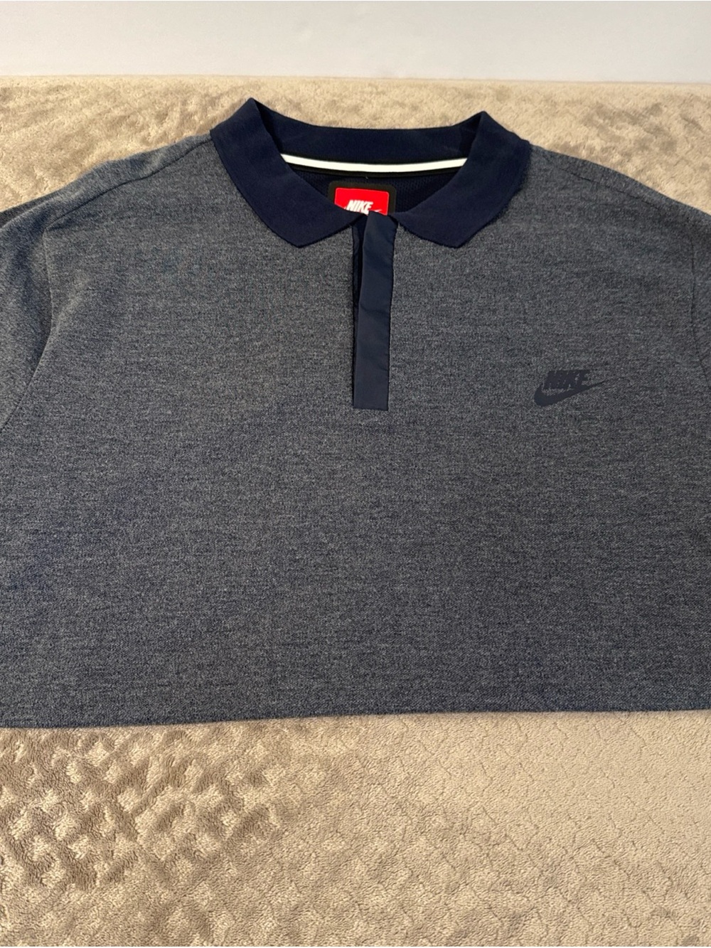 Mens Nike Performance Polo - Size XL - 727342 091 Navy Blue